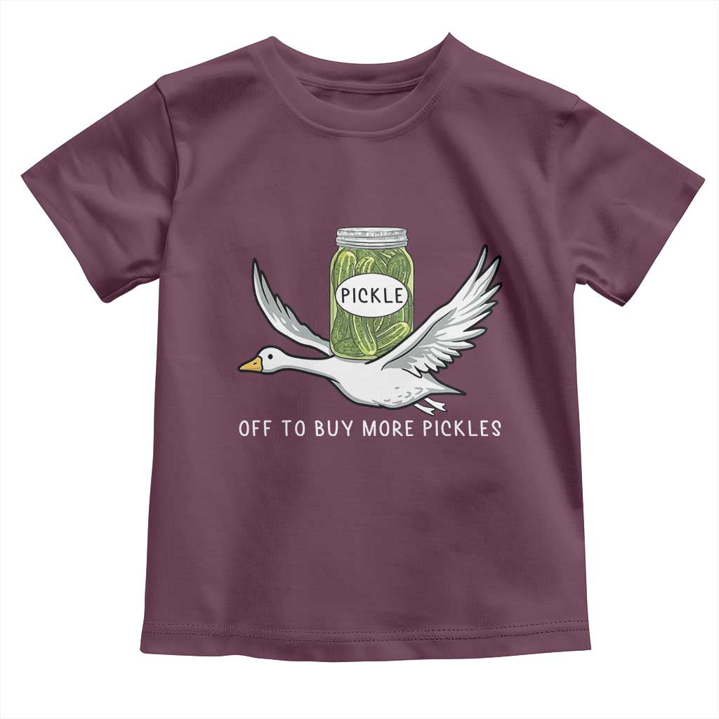Silly Goose Pickle Lovers Toddler T Shirt Off To Buy More Pickles