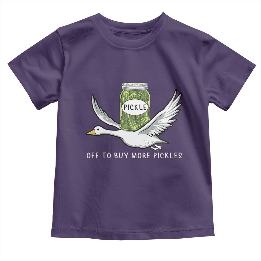Silly Goose Pickle Lovers Toddler T Shirt Off To Buy More Pickles