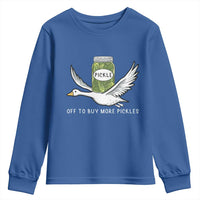 Silly Goose Pickle Lovers Youth Sweatshirt Off To Buy More Pickles