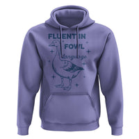 Fluent In FOWL Language Hoodie Vintage 90s Funny Duck Meme - Wonder Print Shop