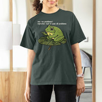 Funny Frog T Shirt For Women Me No Problemo Narrator But It Was All Problemo - Wonder Print Shop