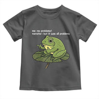 Funny Frog Toddler T Shirt Me No Problemo Narrator But It Was All Problemo - Wonder Print Shop