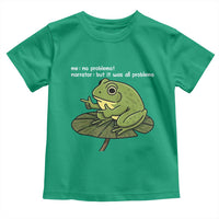 Funny Frog Toddler T Shirt Me No Problemo Narrator But It Was All Problemo - Wonder Print Shop