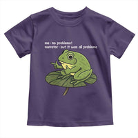 Funny Frog Toddler T Shirt Me No Problemo Narrator But It Was All Problemo - Wonder Print Shop