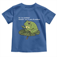 Funny Frog Toddler T Shirt Me No Problemo Narrator But It Was All Problemo - Wonder Print Shop