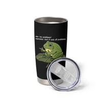 Funny Frog Tumbler Cup Me No Problemo Narrator But It Was All Problemo - Wonder Print Shop