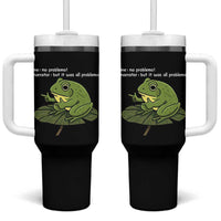 Funny Frog Tumbler With Handle Me No Problemo Narrator But It Was All Problemo - Wonder Print Shop