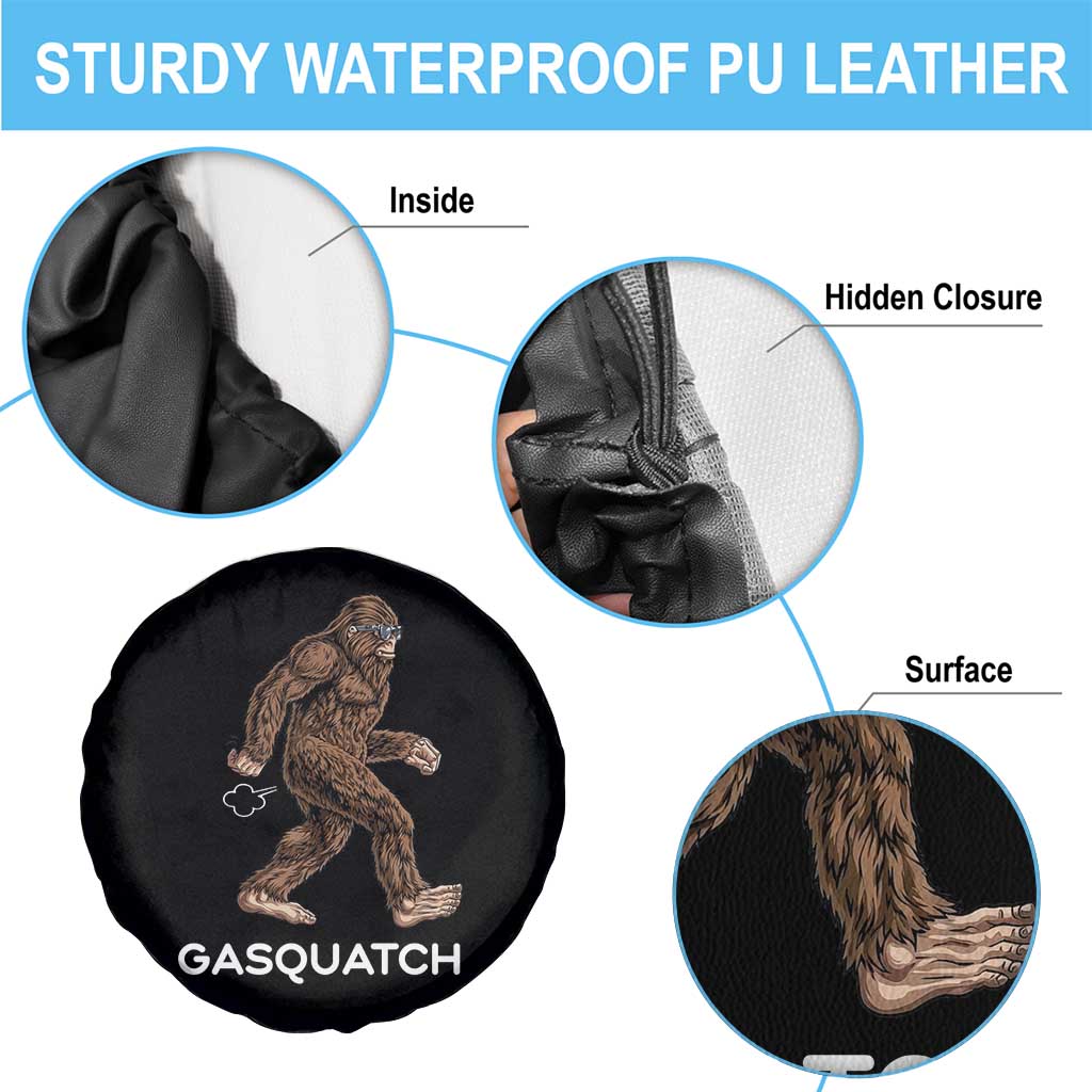 Funny Bigfoot Spare Tire Cover Gasquatch Gassy Sasquatch Fart Meme