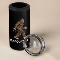 Funny Bigfoot 4 in 1 Can Cooler Tumbler Gasquatch Gassy Sasquatch Fart Meme