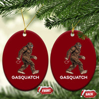 Funny Bigfoot Ceramic Ornament Gasquatch Gassy Sasquatch Fart Meme