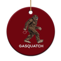 Funny Bigfoot Ceramic Ornament Gasquatch Gassy Sasquatch Fart Meme