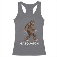 Funny Bigfoot Racerback Tank Top Gasquatch Gassy Sasquatch Fart Meme