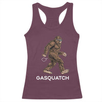 Funny Bigfoot Racerback Tank Top Gasquatch Gassy Sasquatch Fart Meme