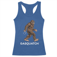 Funny Bigfoot Racerback Tank Top Gasquatch Gassy Sasquatch Fart Meme