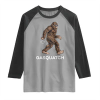 Funny Bigfoot Raglan Shirt Gasquatch Gassy Sasquatch Fart Meme
