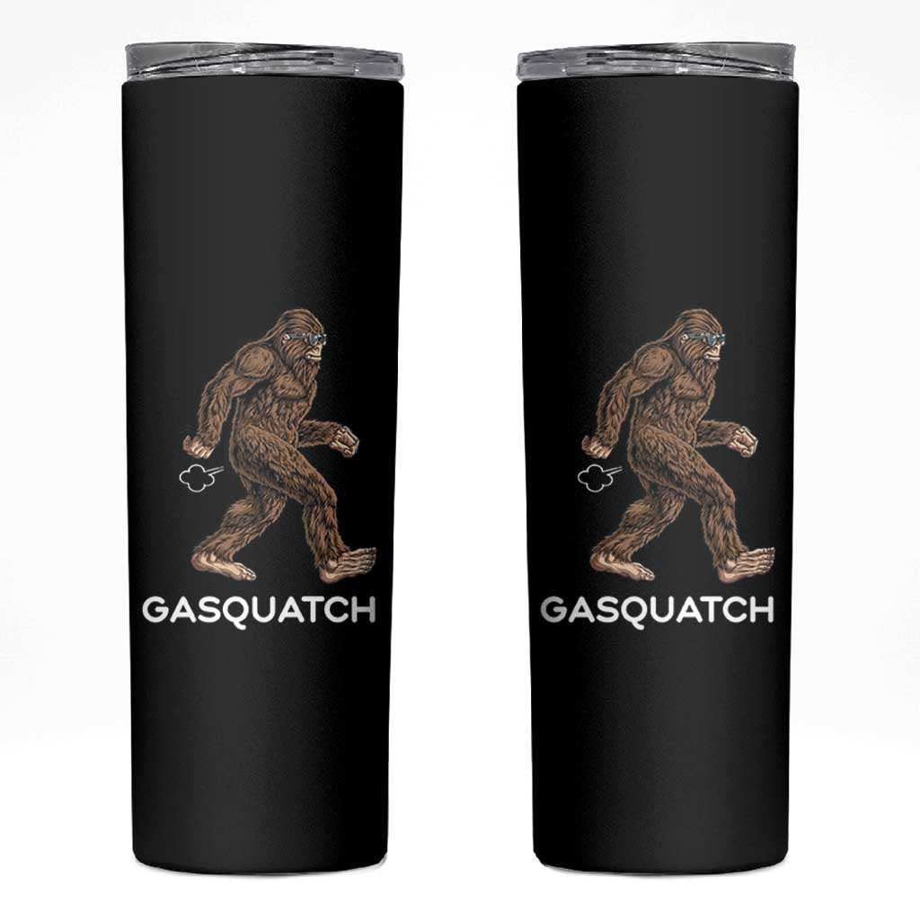 Funny Bigfoot Skinny Tumbler Gasquatch Gassy Sasquatch Fart Meme