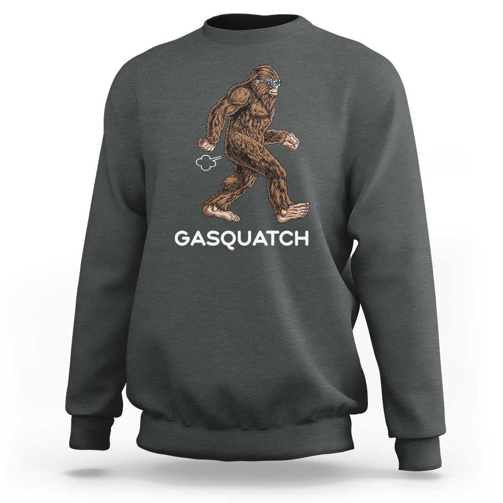 Funny Bigfoot Sweatshirt Gasquatch Gassy Sasquatch Fart Meme