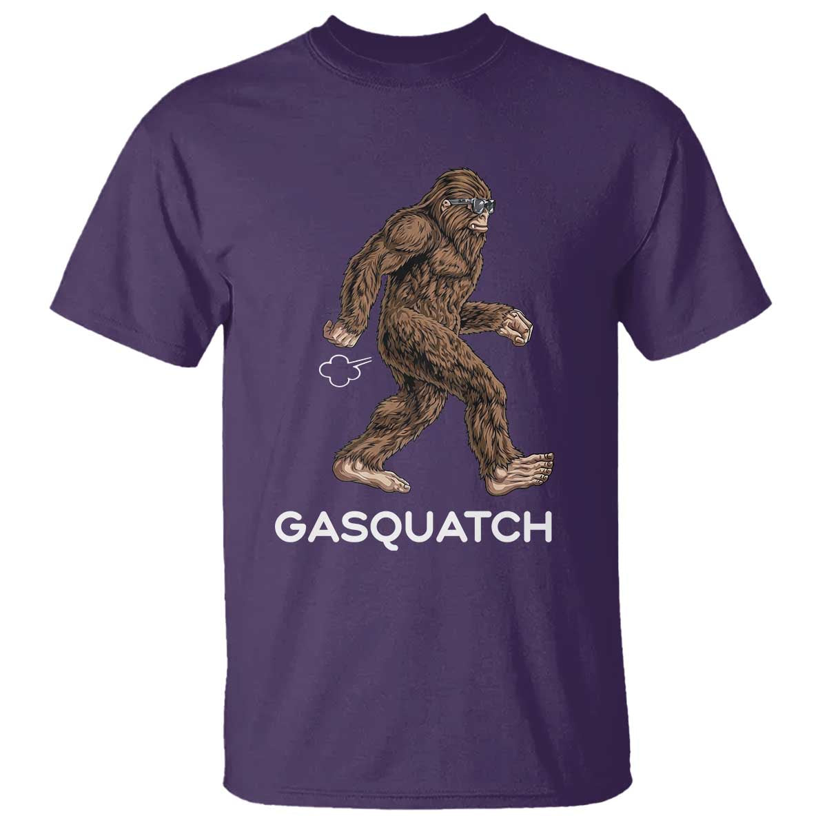 Funny Bigfoot T Shirt Gasquatch Gassy Sasquatch Fart Meme