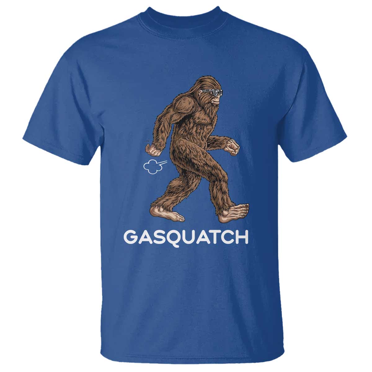 Funny Bigfoot T Shirt Gasquatch Gassy Sasquatch Fart Meme