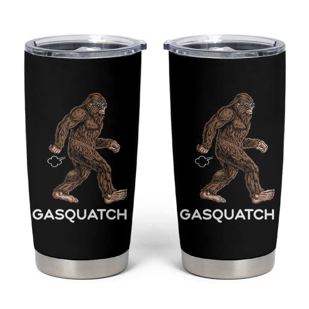 Funny Bigfoot Tumbler Cup Gasquatch Gassy Sasquatch Fart Meme