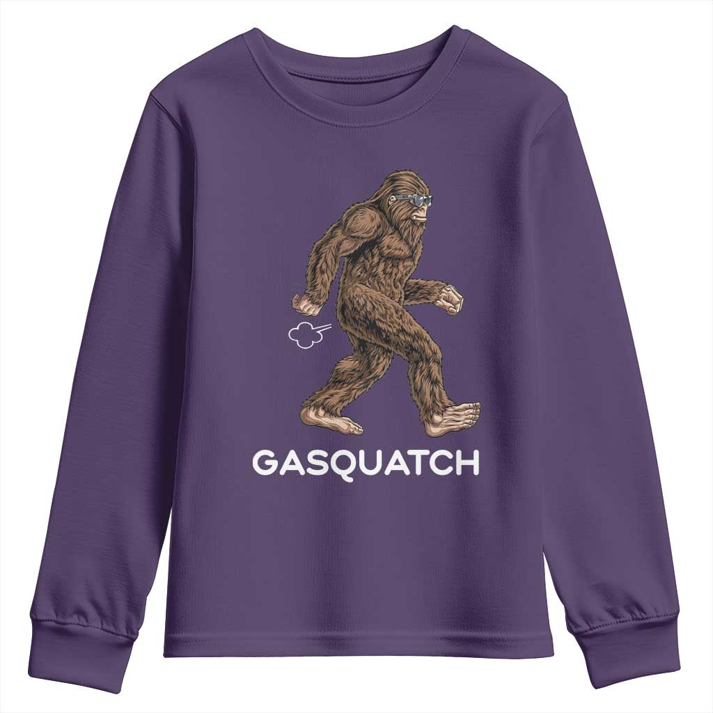 Funny Bigfoot Youth Sweatshirt Gasquatch Gassy Sasquatch Fart Meme