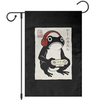 Japanese Gamer Frog Garden Flag Boys Funny Vintage Gaming - Wonder Print Shop