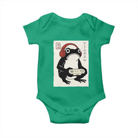 Japanese Gamer Frog Baby Onesie Boys Funny Vintage Gaming - Wonder Print Shop