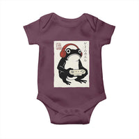 Japanese Gamer Frog Baby Onesie Boys Funny Vintage Gaming - Wonder Print Shop