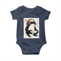 Japanese Gamer Frog Baby Onesie Boys Funny Vintage Gaming - Wonder Print Shop