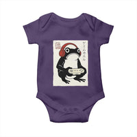 Japanese Gamer Frog Baby Onesie Boys Funny Vintage Gaming - Wonder Print Shop