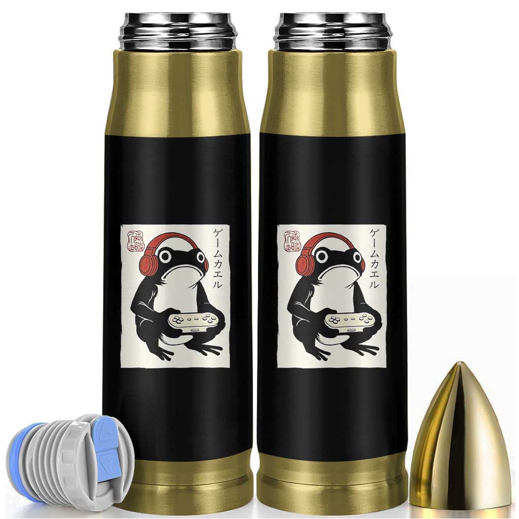 Japanese Gamer Frog Bullet Tumbler Boys Funny Vintage Gaming - Wonder Print Shop