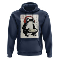 Japanese Gamer Frog Hoodie Boys Funny Vintage Gaming - Wonder Print Shop
