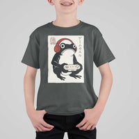 Japanese Gamer Frog T Shirt For Kid Boys Funny Vintage Gaming - Wonder Print Shop