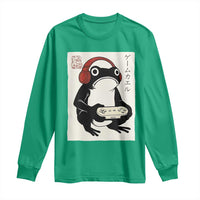 Japanese Gamer Frog Long Sleeve Shirt Boys Funny Vintage Gaming - Wonder Print Shop