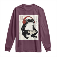 Japanese Gamer Frog Long Sleeve Shirt Boys Funny Vintage Gaming - Wonder Print Shop