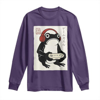 Japanese Gamer Frog Long Sleeve Shirt Boys Funny Vintage Gaming - Wonder Print Shop