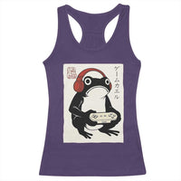Japanese Gamer Frog Racerback Tank Top Boys Funny Vintage Gaming - Wonder Print Shop