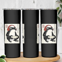 Japanese Gamer Frog Skinny Tumbler Boys Funny Vintage Gaming - Wonder Print Shop
