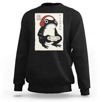 Japanese Gamer Frog Sweatshirt Boys Funny Vintage Gaming - Wonder Print Shop