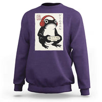 Japanese Gamer Frog Sweatshirt Boys Funny Vintage Gaming - Wonder Print Shop