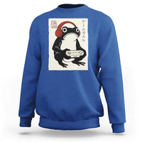 Japanese Gamer Frog Sweatshirt Boys Funny Vintage Gaming - Wonder Print Shop