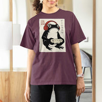 Japanese Gamer Frog T Shirt For Women Boys Funny Vintage Gaming - Wonder Print Shop