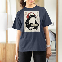 Japanese Gamer Frog T Shirt For Women Boys Funny Vintage Gaming - Wonder Print Shop