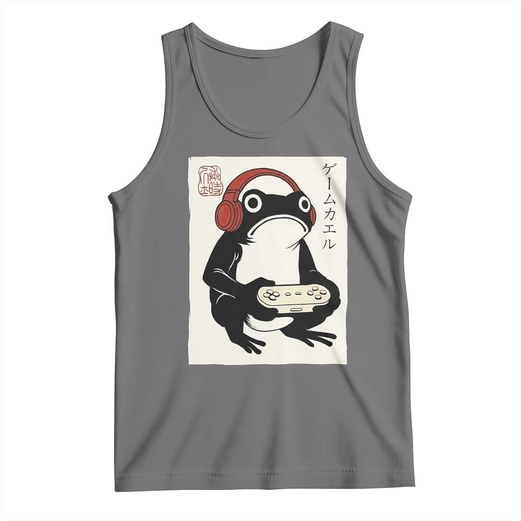 Japanese Gamer Frog Tank Top Boys Funny Vintage Gaming - Wonder Print Shop