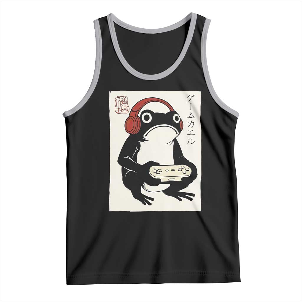 Japanese Gamer Frog Tank Top Boys Funny Vintage Gaming - Wonder Print Shop