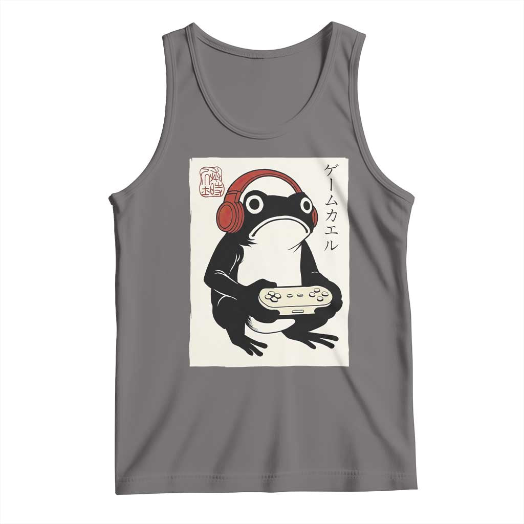 Japanese Gamer Frog Tank Top Boys Funny Vintage Gaming - Wonder Print Shop