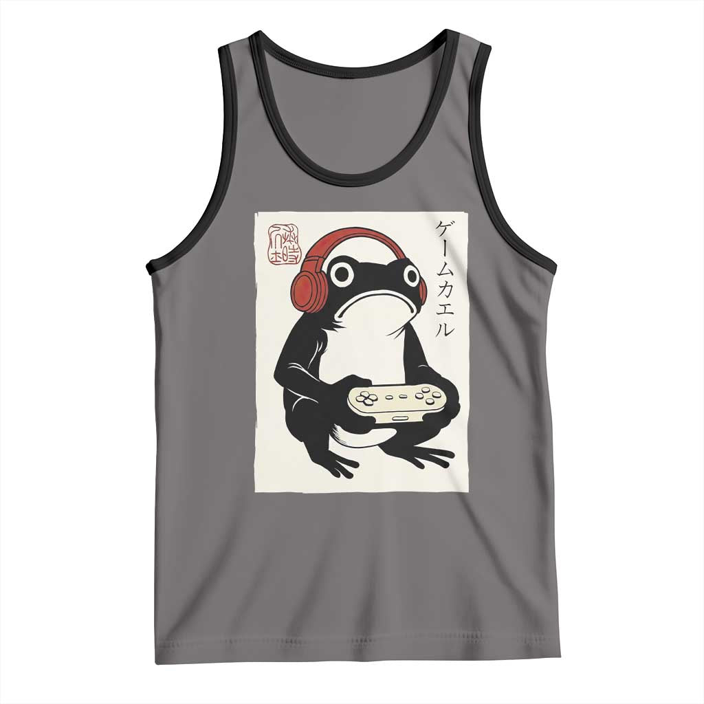 Japanese Gamer Frog Tank Top Boys Funny Vintage Gaming - Wonder Print Shop