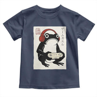 Japanese Gamer Frog Toddler T Shirt Boys Funny Vintage Gaming - Wonder Print Shop