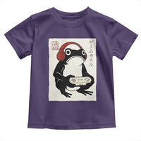 Japanese Gamer Frog Toddler T Shirt Boys Funny Vintage Gaming - Wonder Print Shop