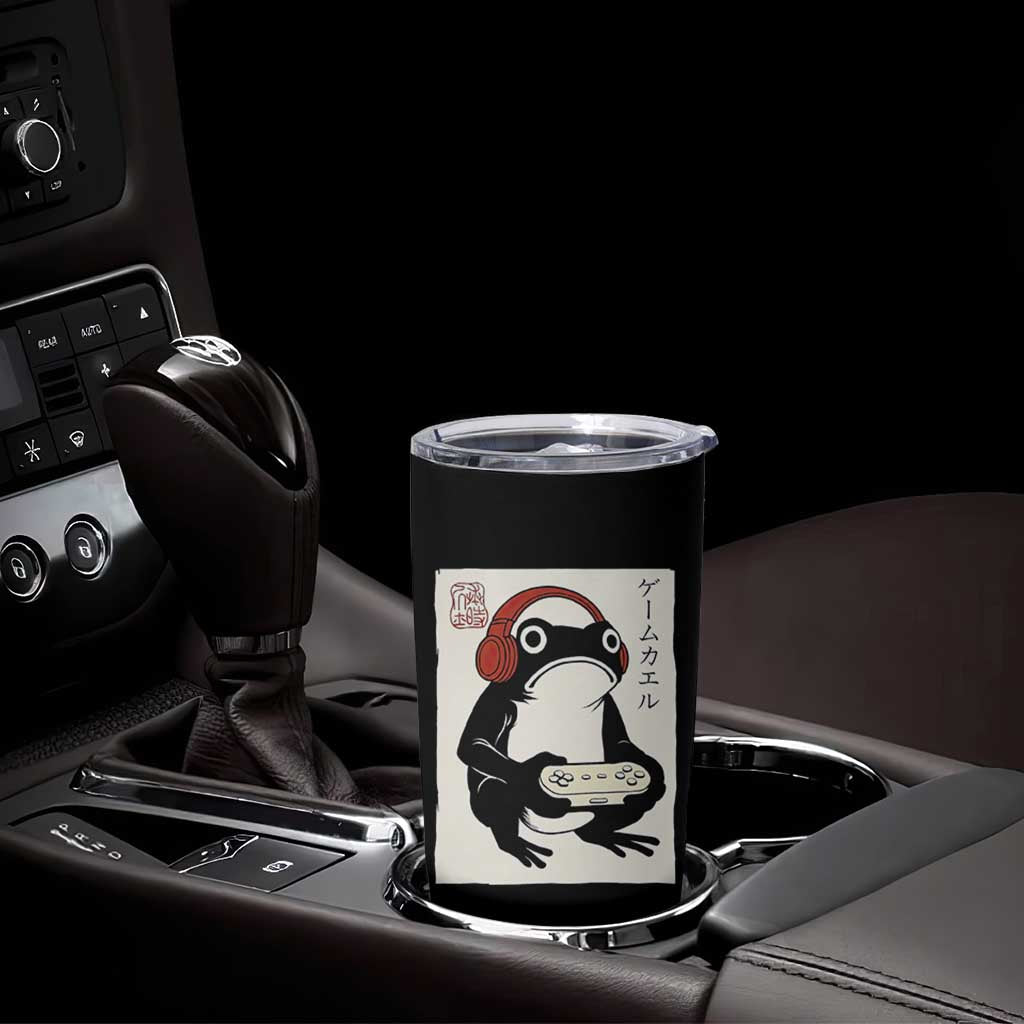 Japanese Gamer Frog Tumbler Cup Boys Funny Vintage Gaming - Wonder Print Shop